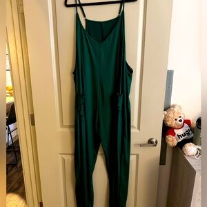 Green jumpsuit